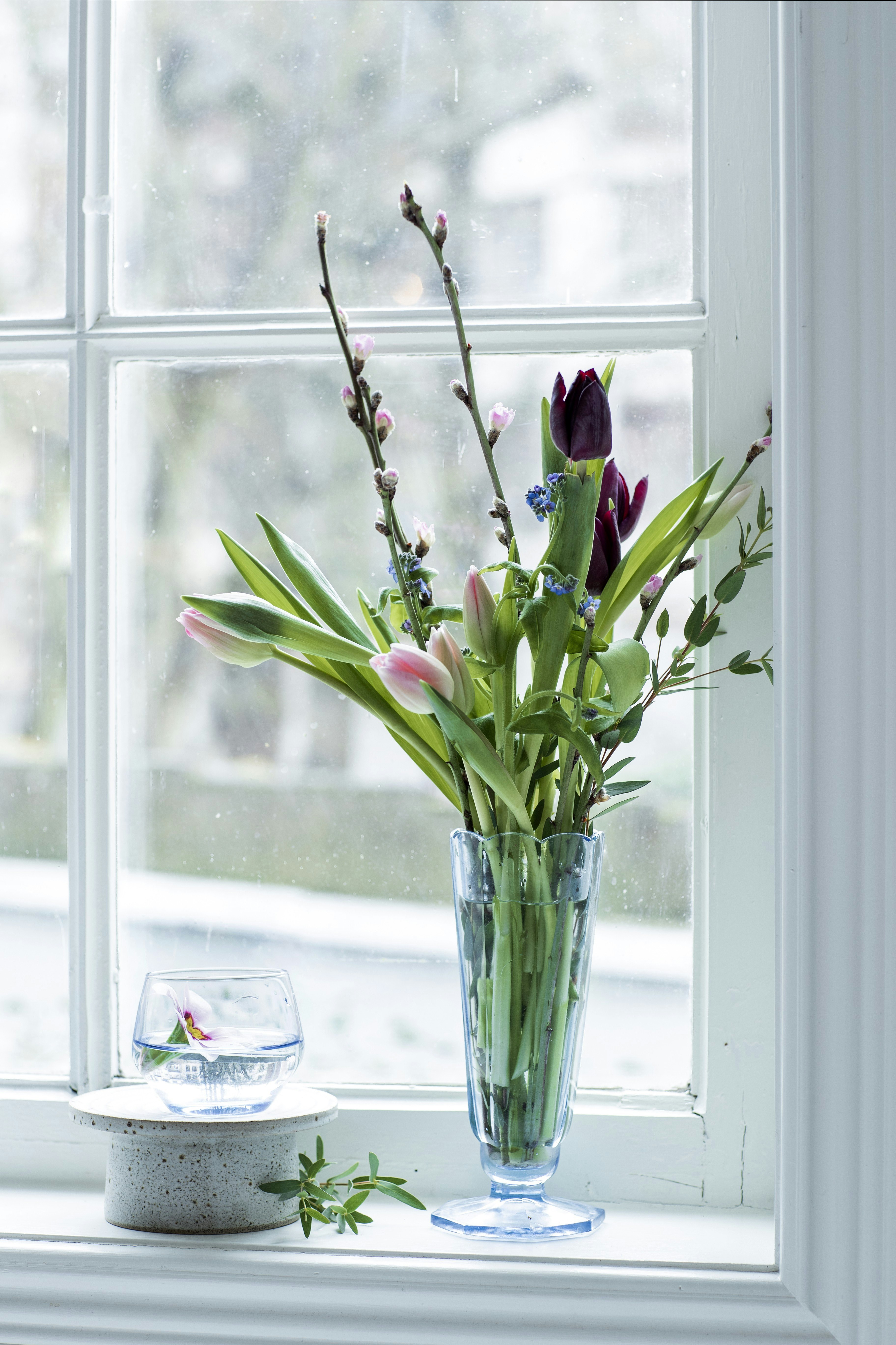 Simpel buket med tulipaner