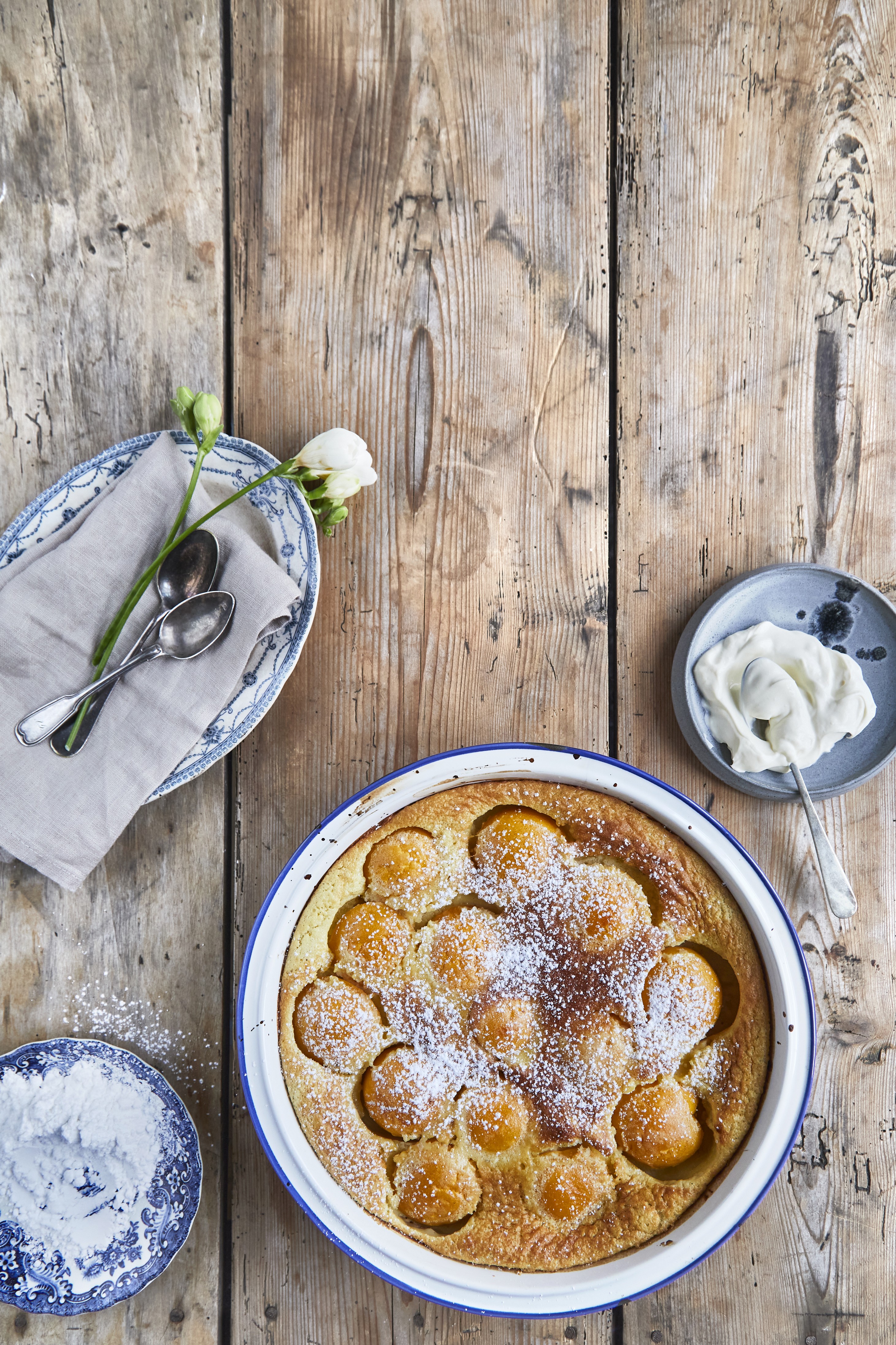 Clafoutis med abrikos