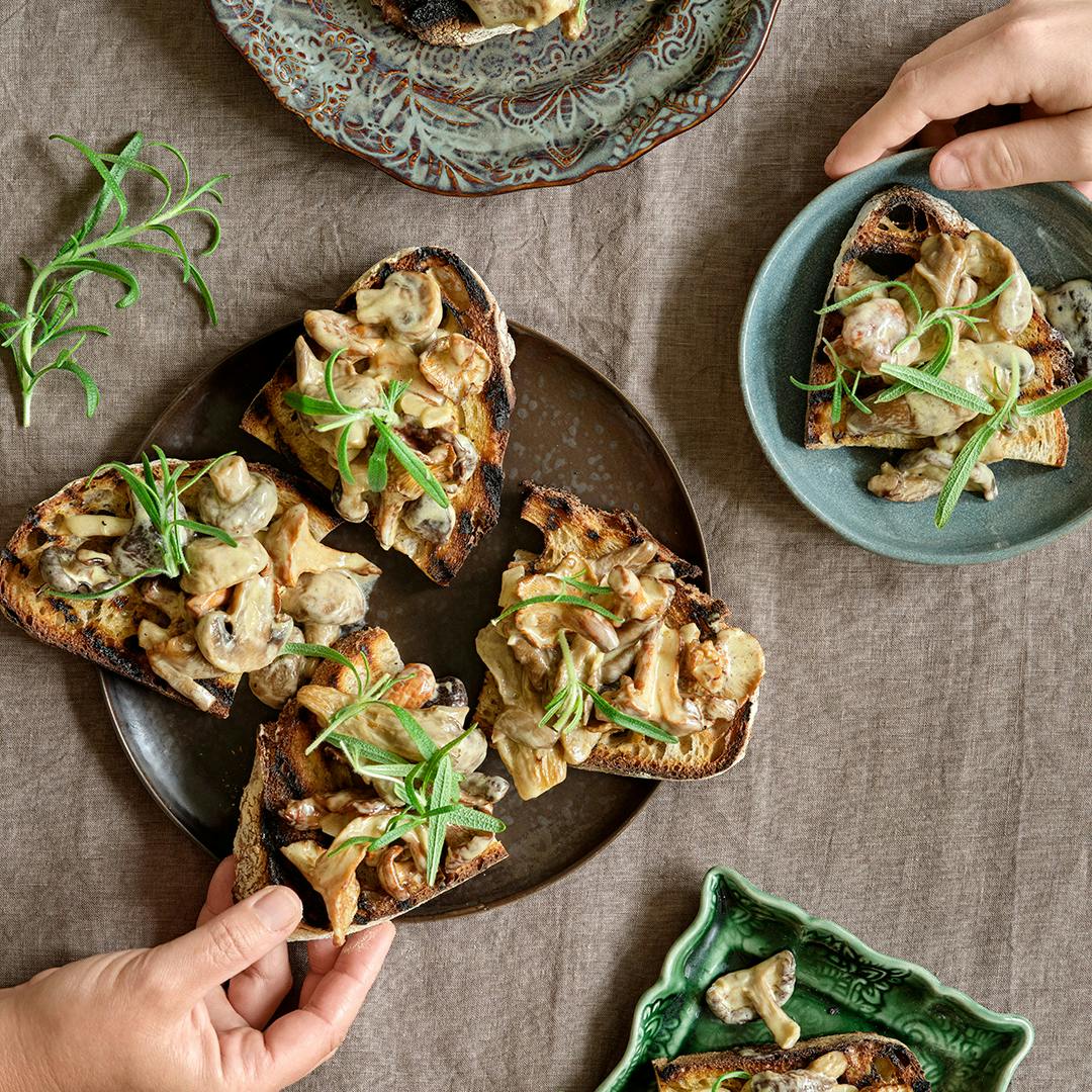 Sådan laver du svampetoast