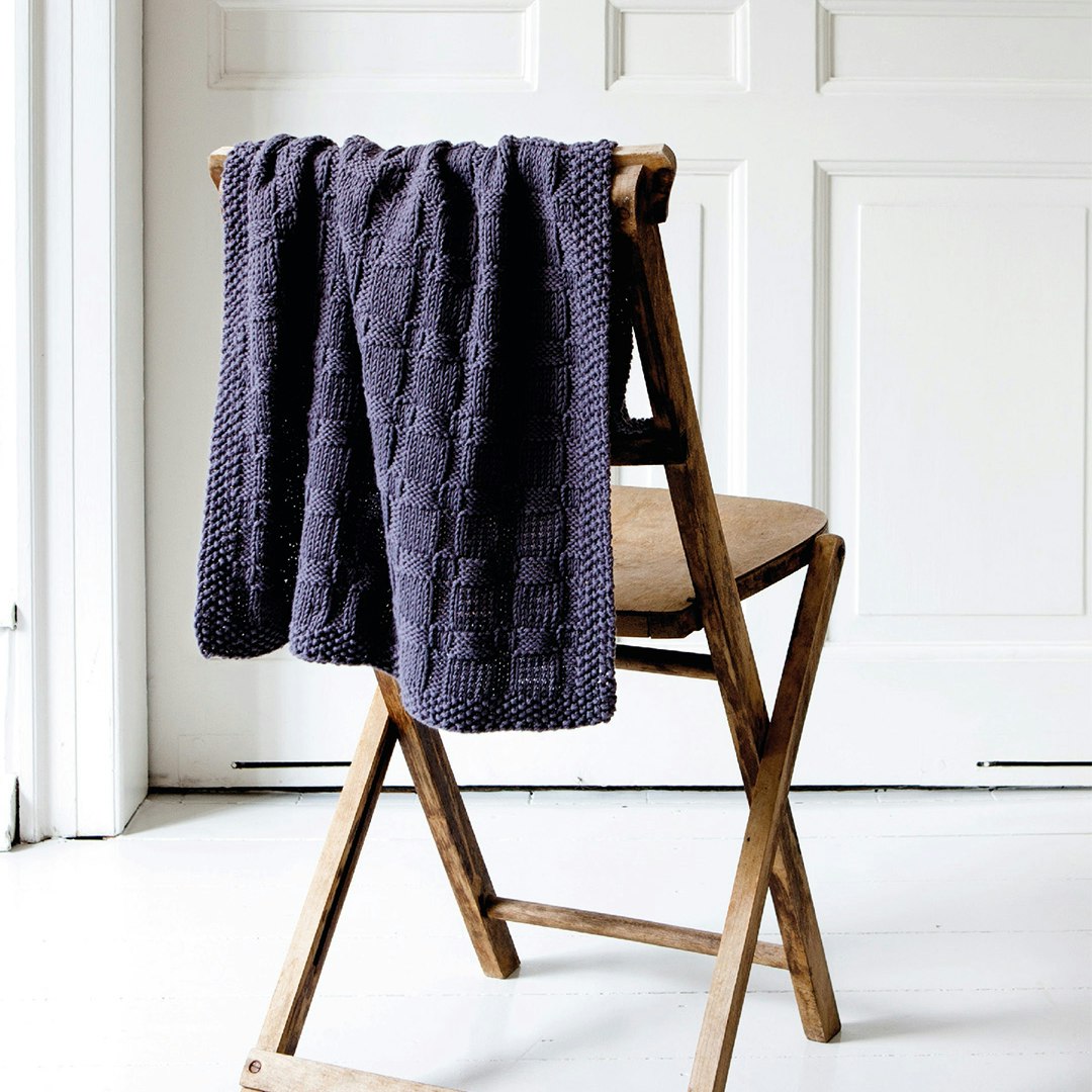 strikket håndklæde