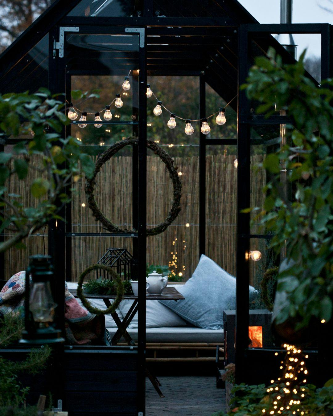 Lyskæder i vintermørket