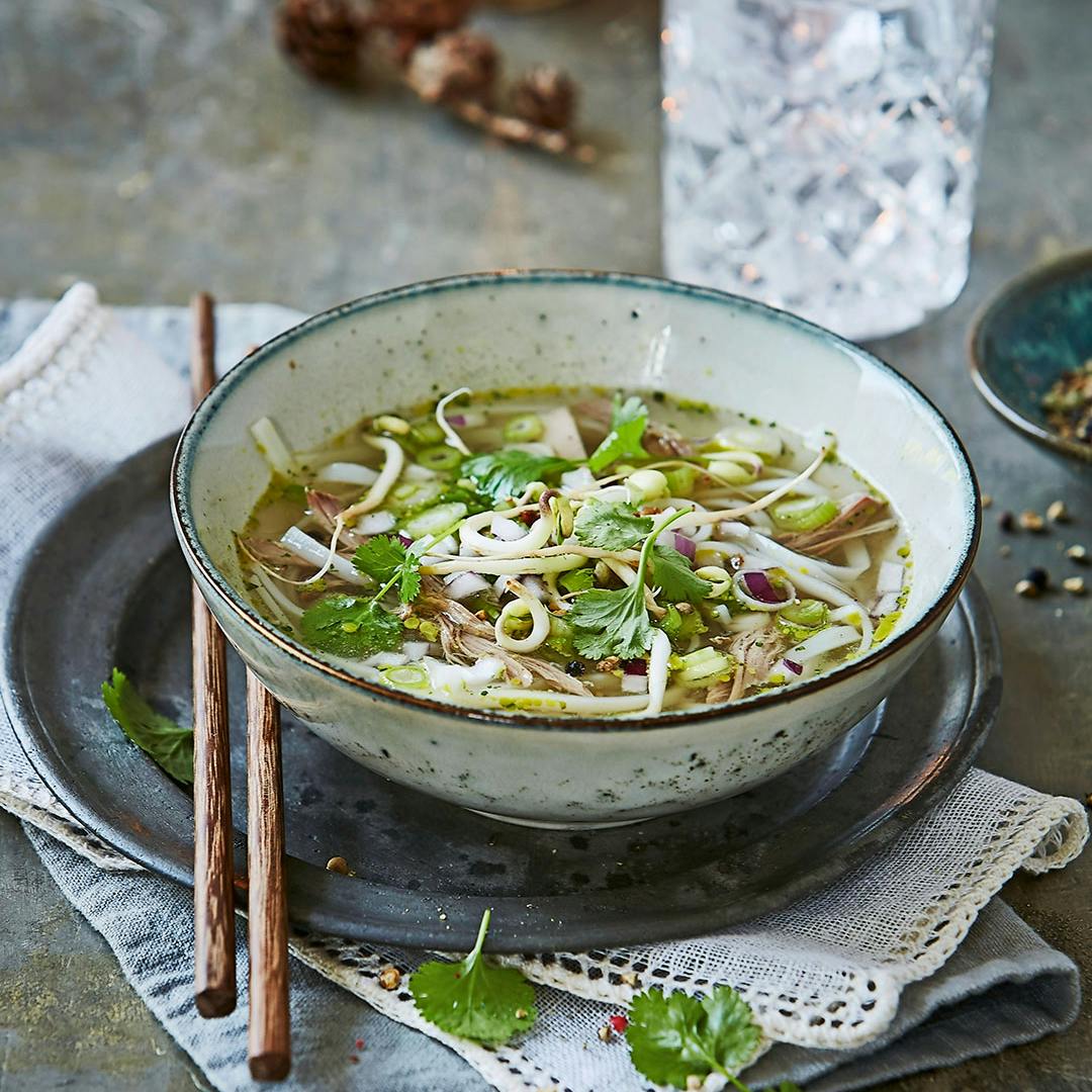 Andesuppe med nudler