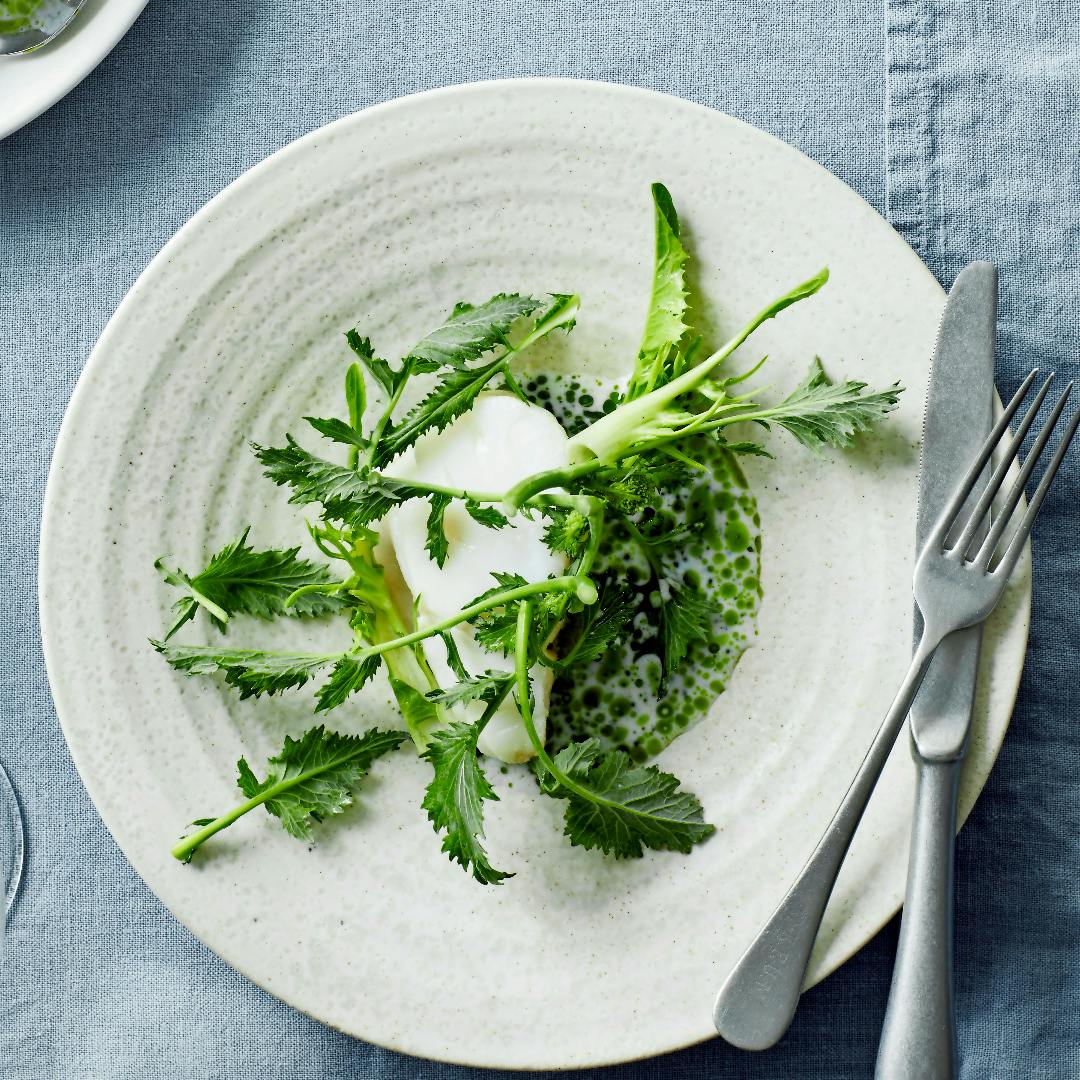 Torsk med vinterbroccoli og kærnemælksdressing