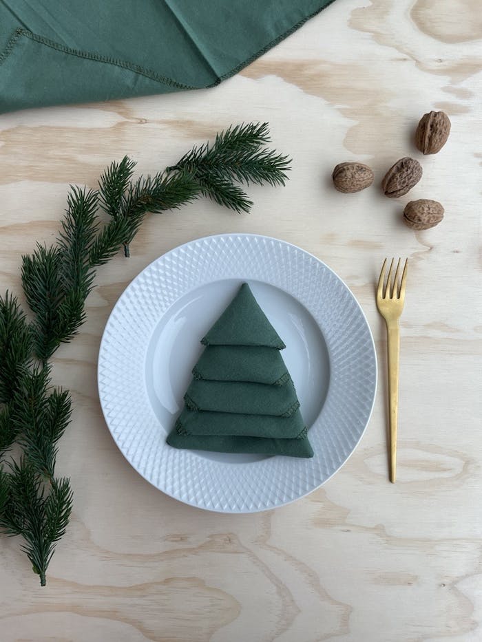 Fold serviet som juletræ | ISABELLAS