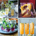Festlige og farverige alkoholfri cocktails og drinks