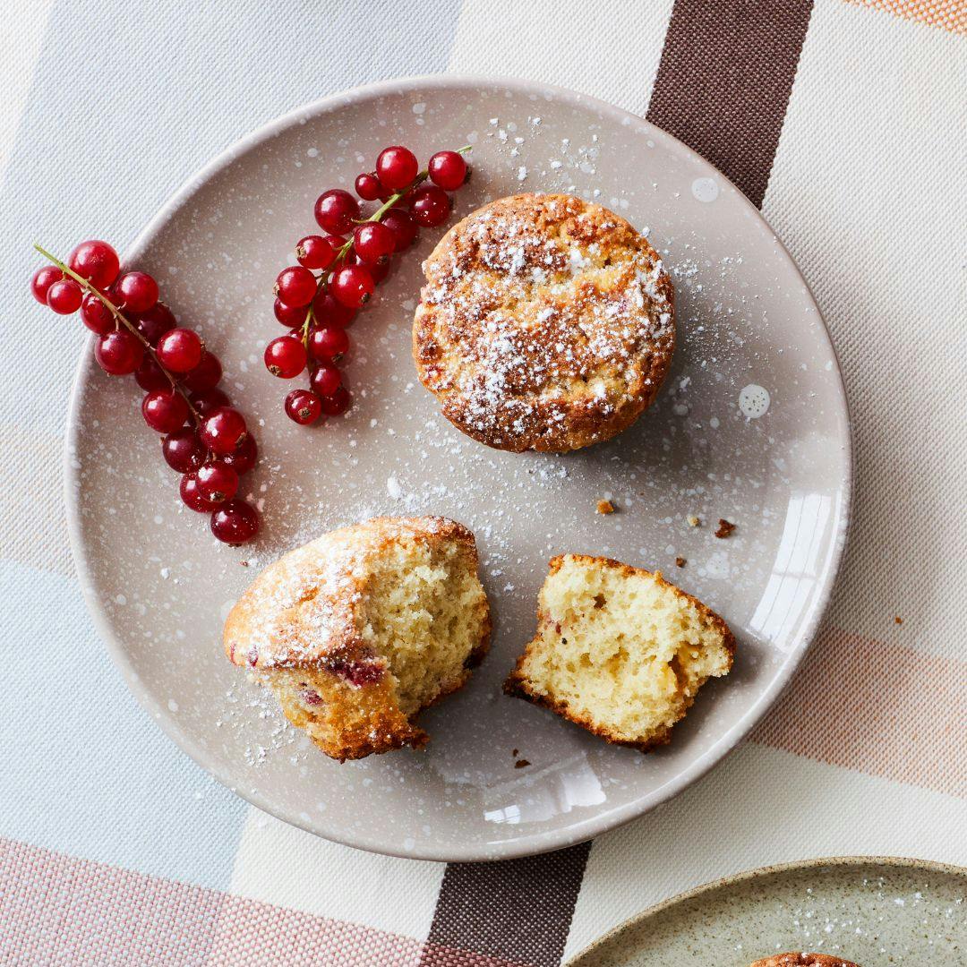 Muffins med ribs og hvid chokolade
