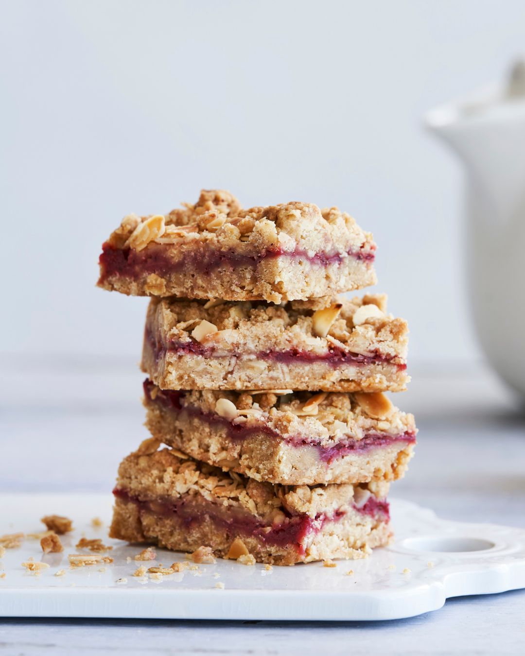 Crumblesnitter med jordbær