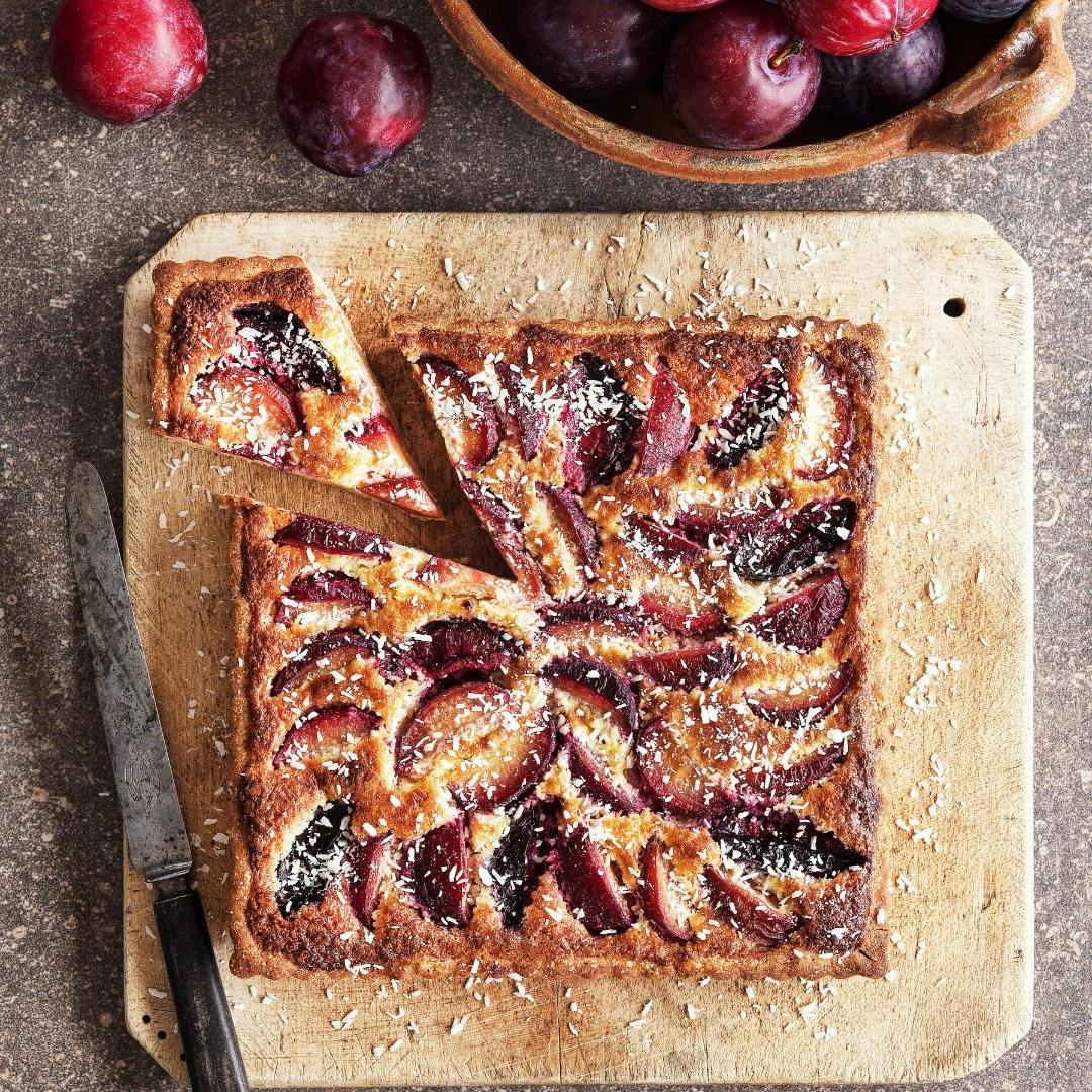 Blommetærte med kokos