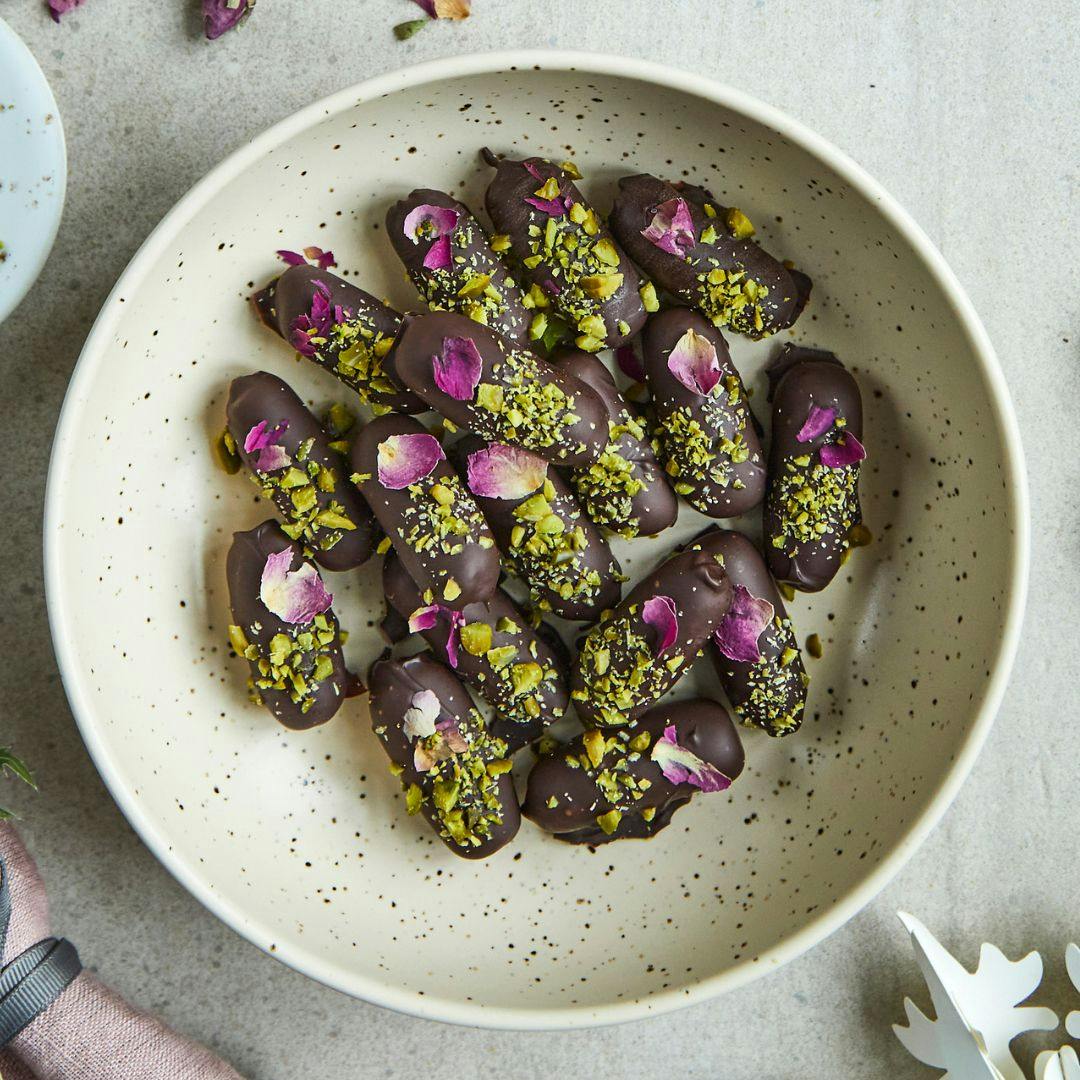 Marcipanbrød med pistacie og rosenvand