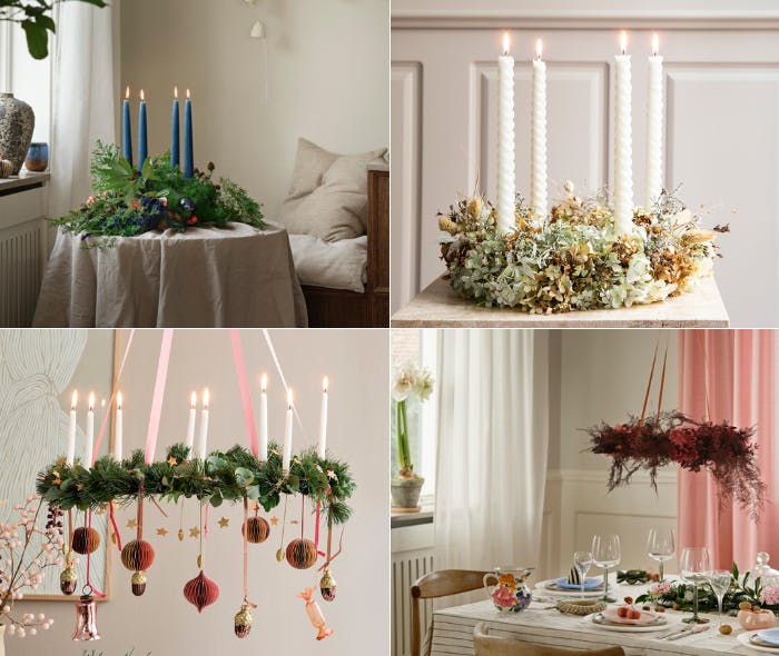 Forskellige julekranse