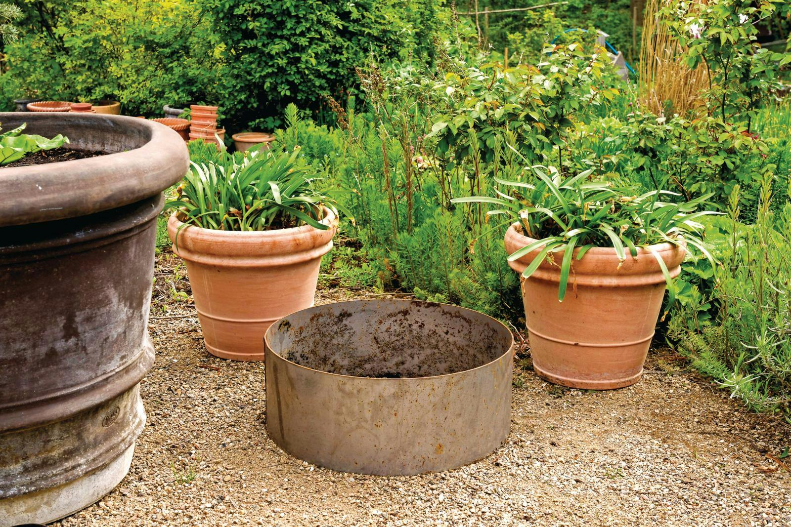 Beholder til krydderurtebed.