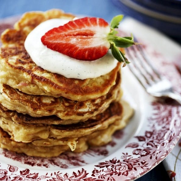 Opskrift på æblepandekager