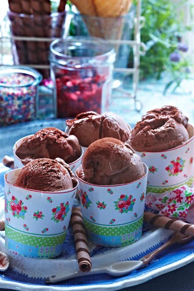 Cremet chokoladegelato 