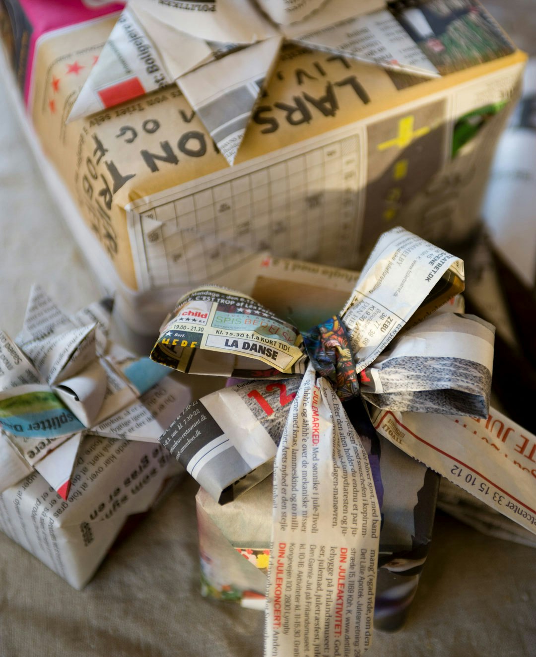 Indpakning avispapir