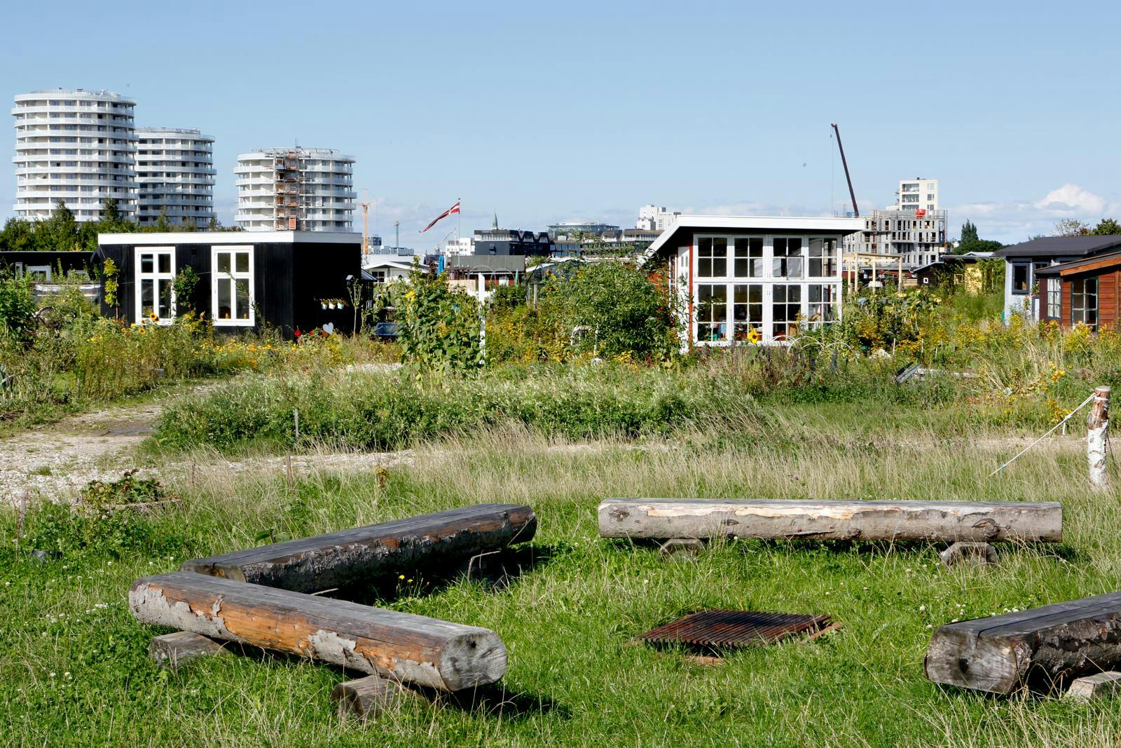 Brug stammer som siddepladser ved bålet