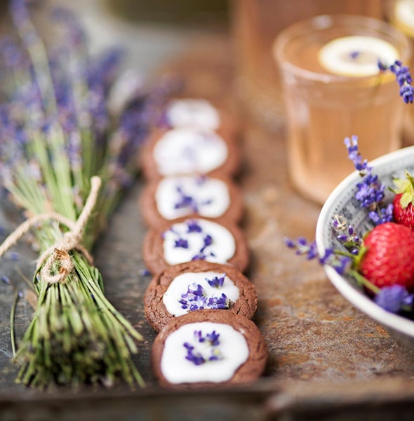 Kager med lavendel