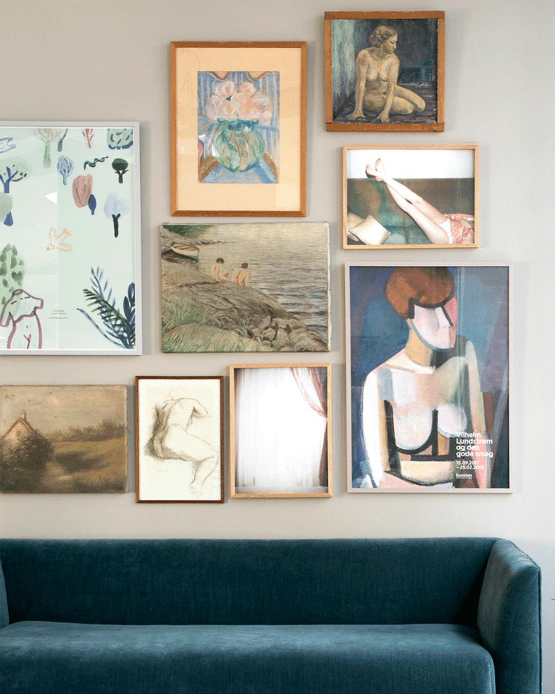 billedvaeg-med-vintageplakate