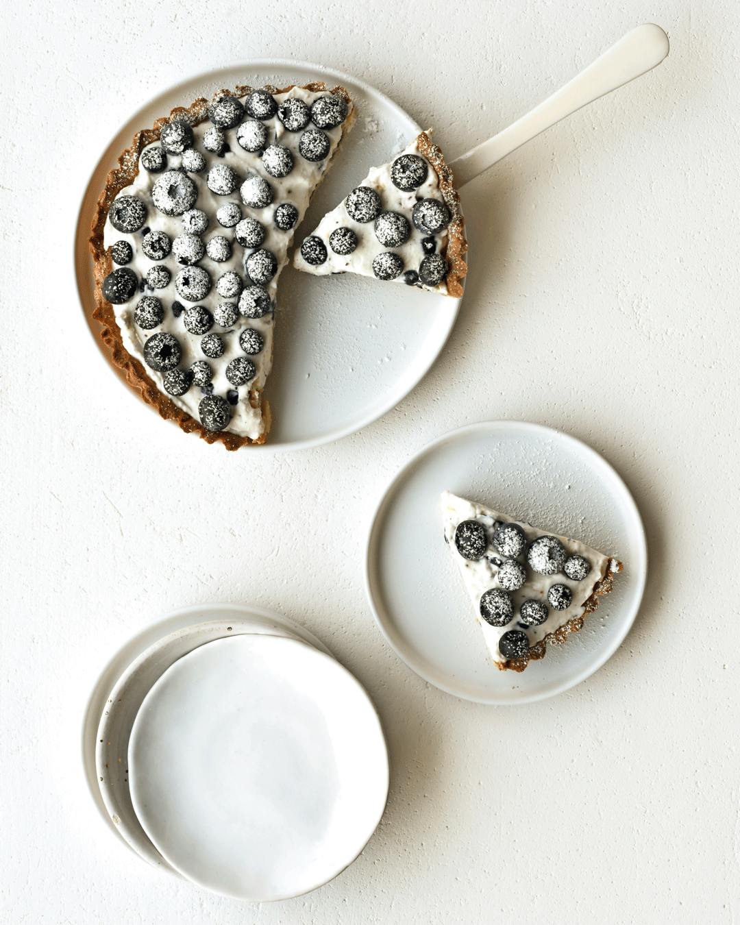 Blåbær dessert til Valentine 