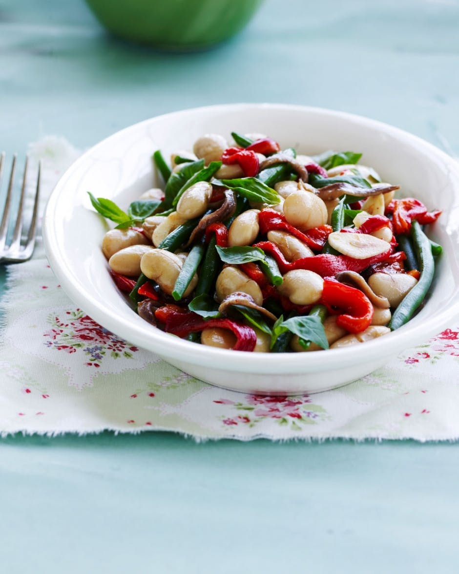 Opskrift på lun smørbønnesalat