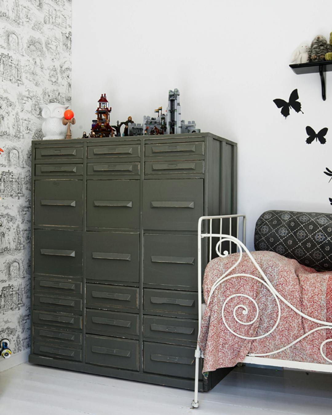 børneværelse med genbrug