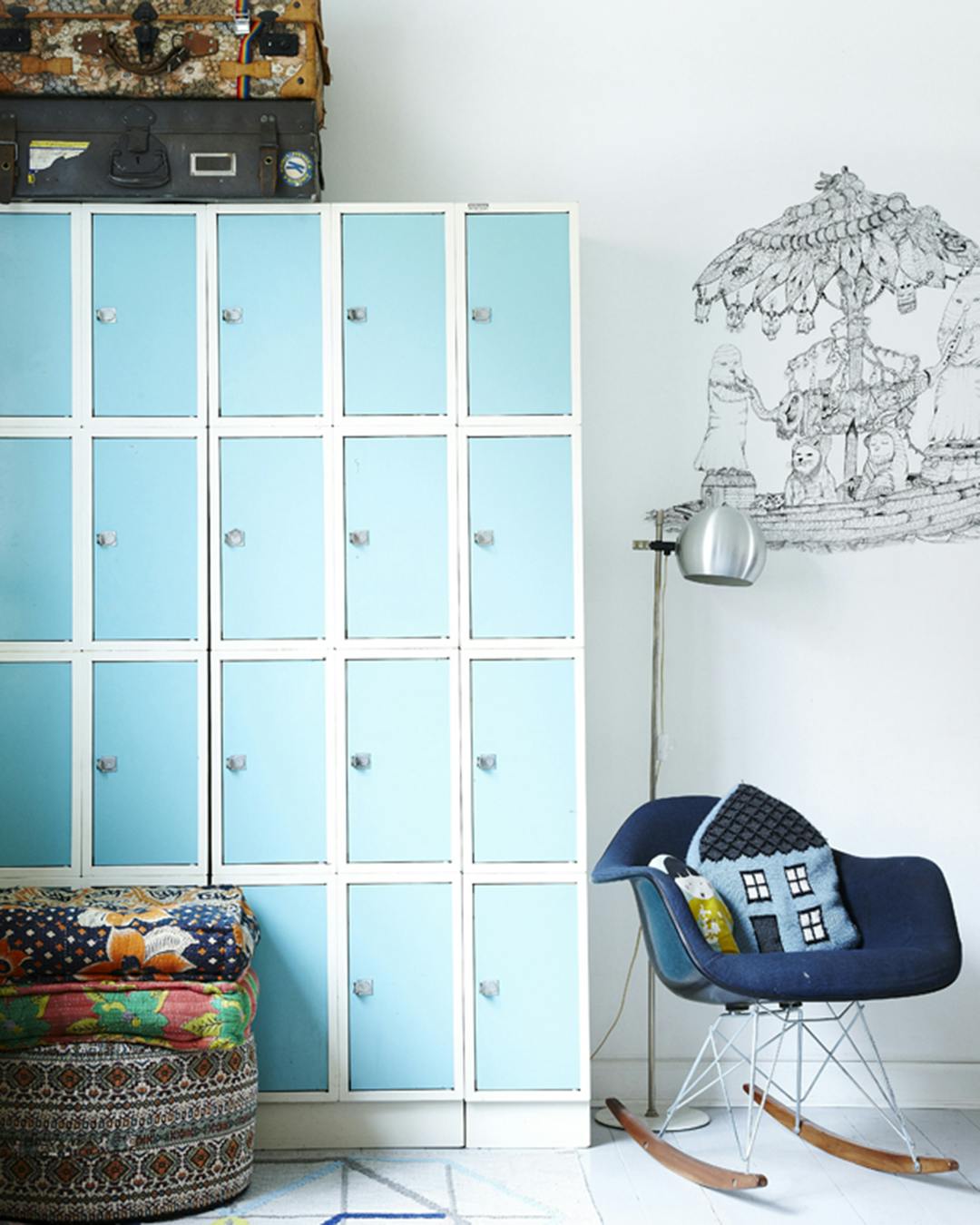 puder i børneværelse