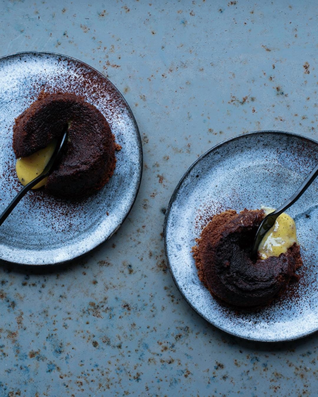 Chokoladedessert for to