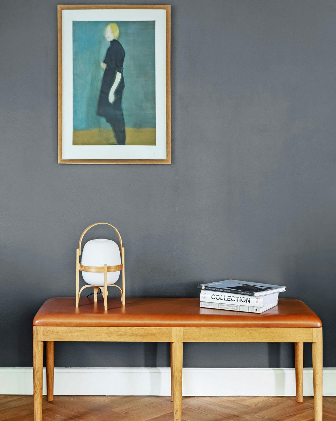 Christine Sherif bænk og maleri