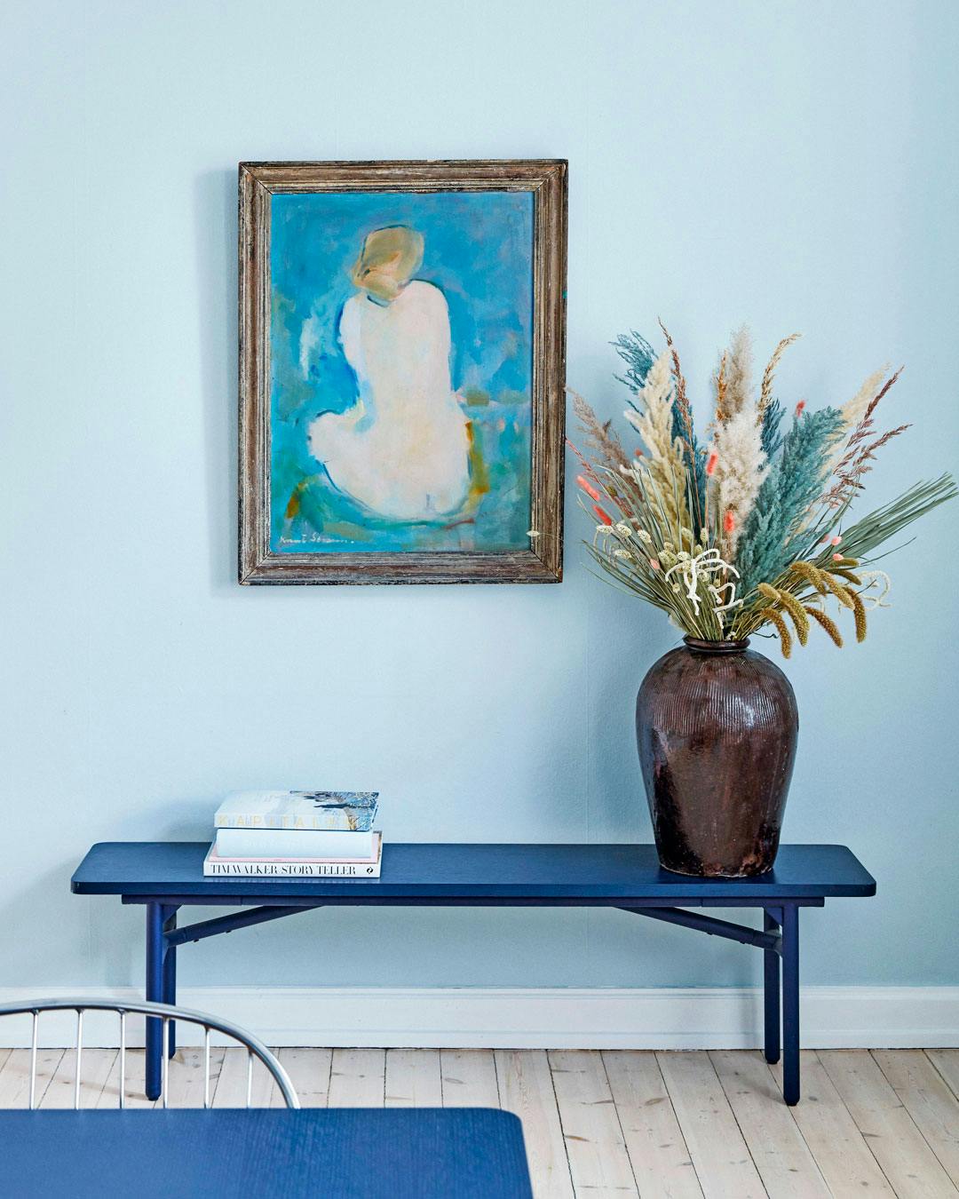 Eva Marie Wilken blå bænk