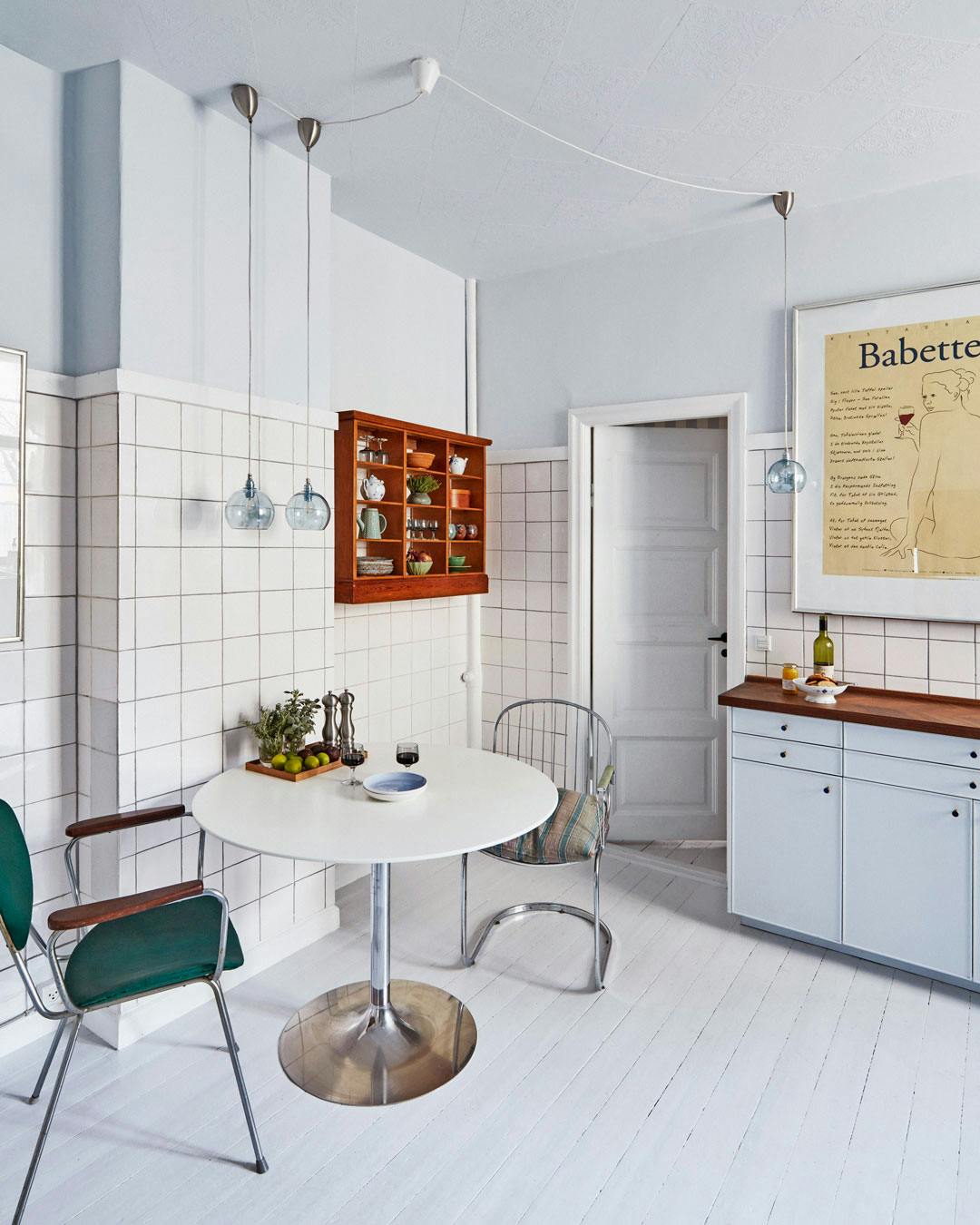 Eva Marie Wilken siddeplads i køkken