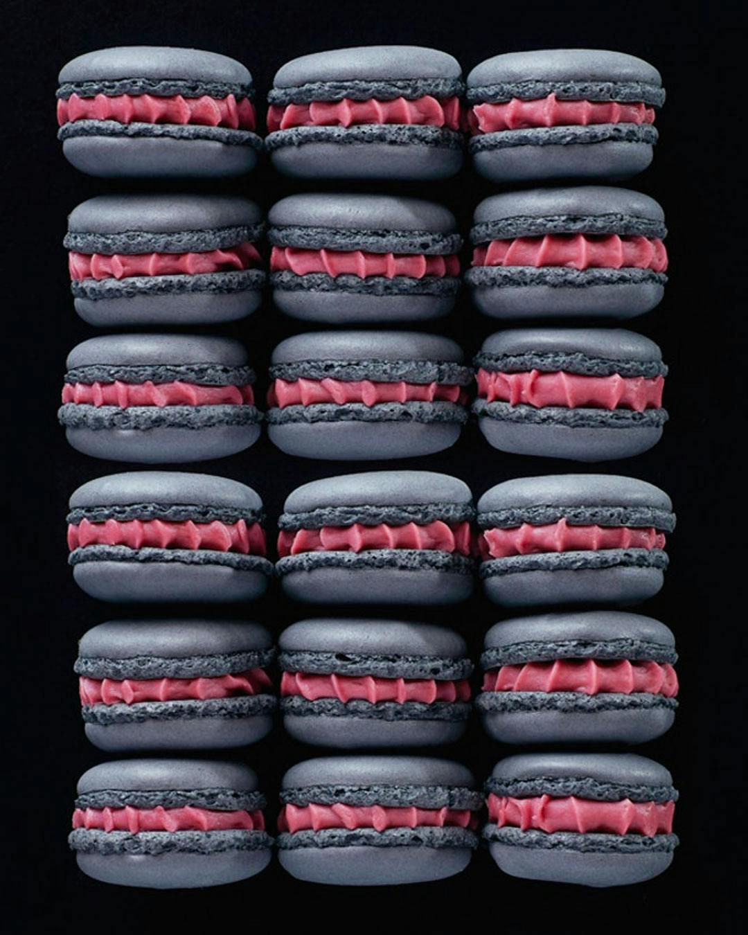 Macarons med solbær