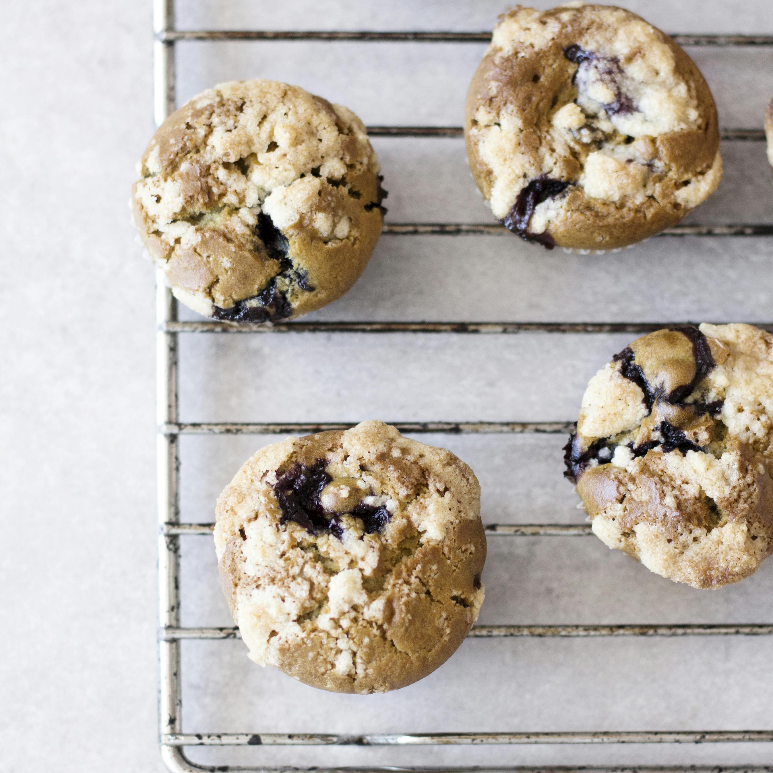 Sunde muffins med avocado