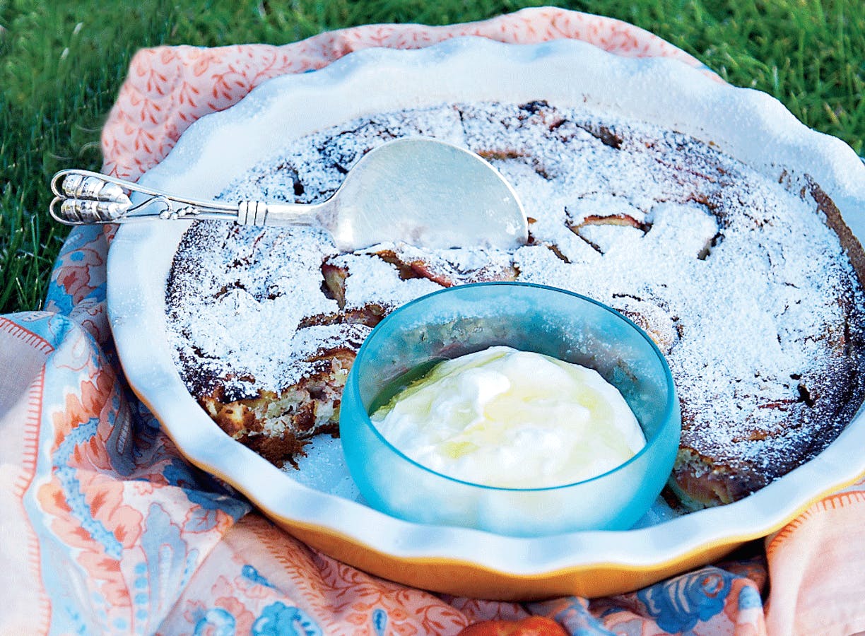 Opskrift: Clafoutis med nektariner