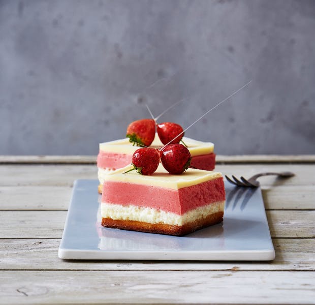 Dessertkage med champagne dessert til nytår