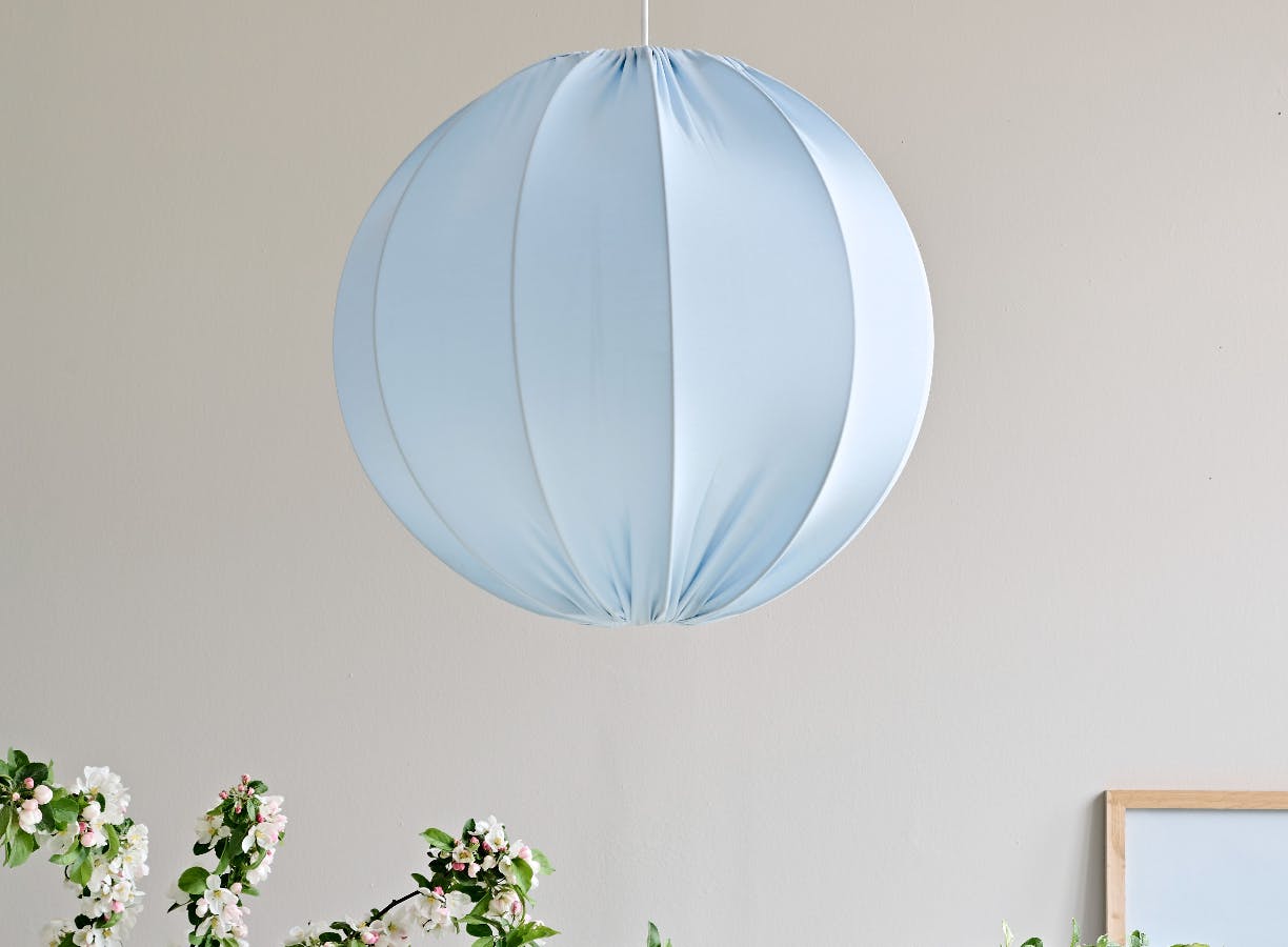 DIY boblelampe med stof