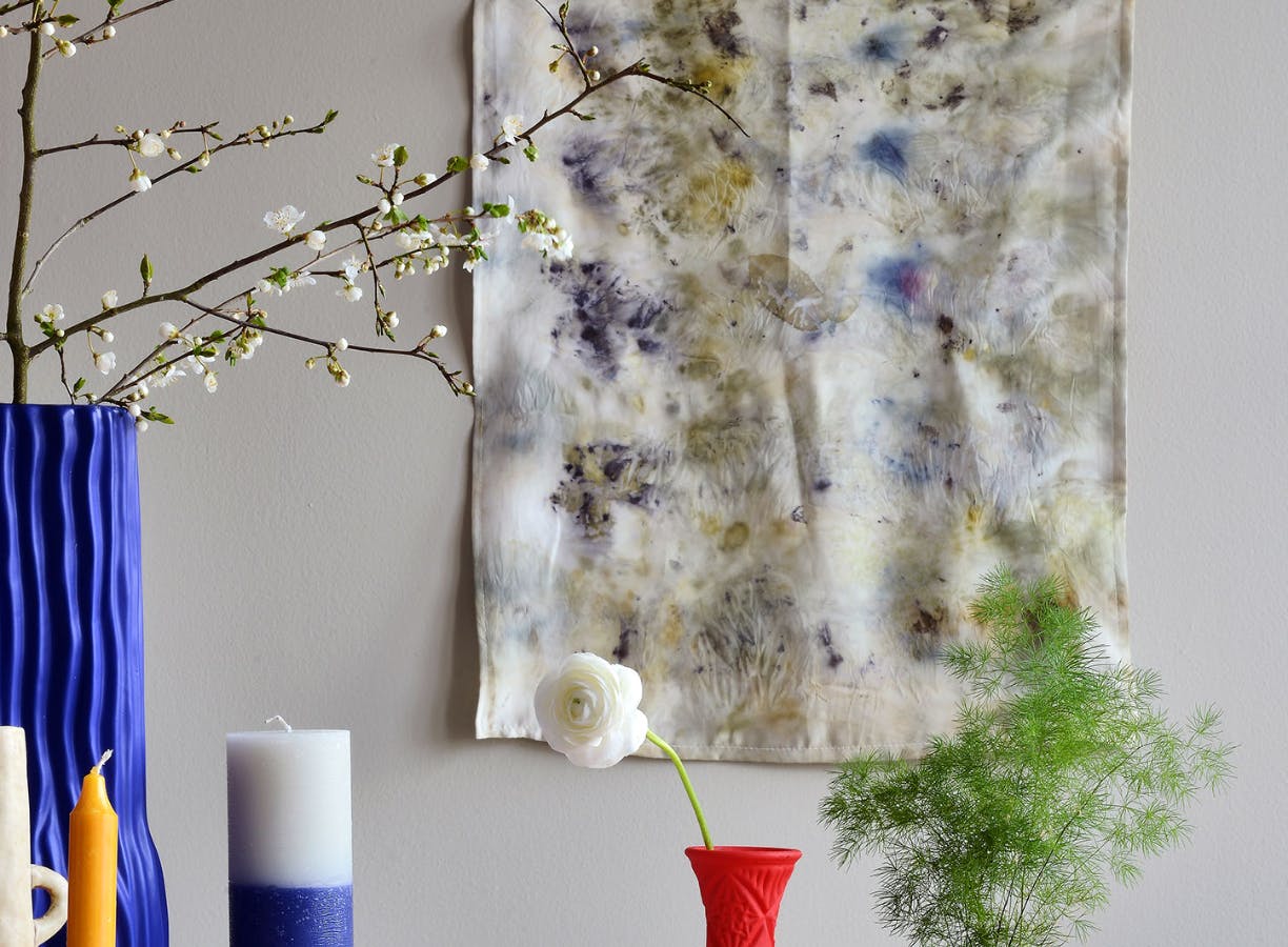 Ecoprint med blomster