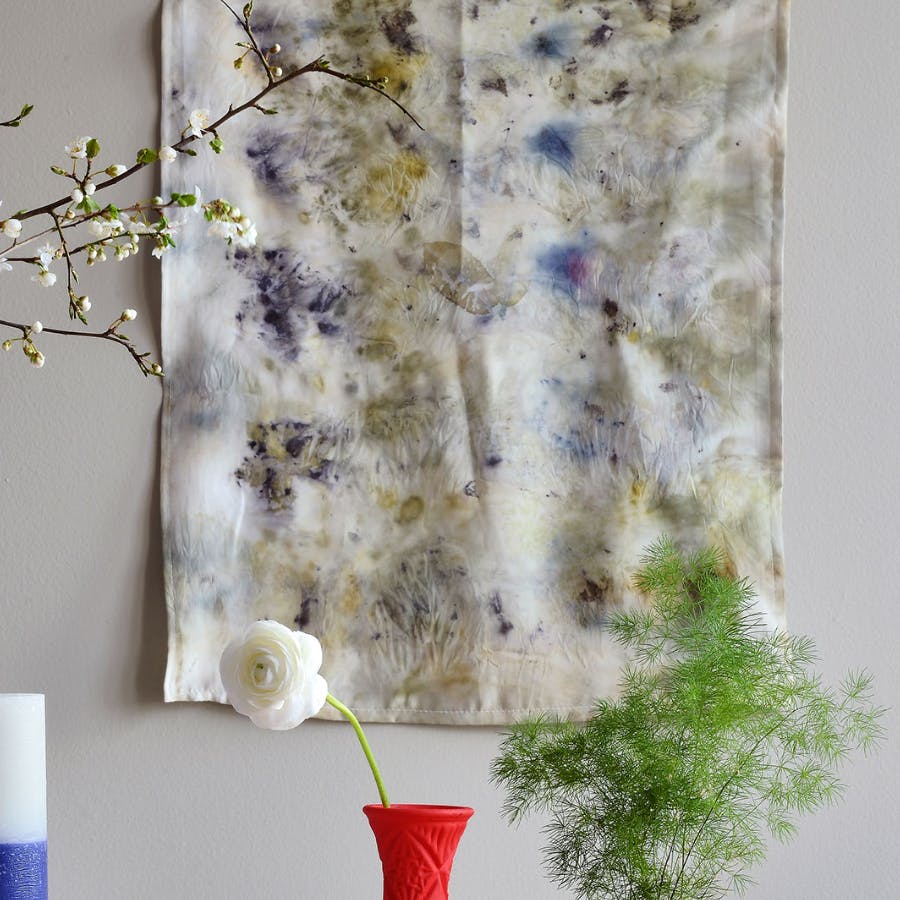 Ecoprint med blomster