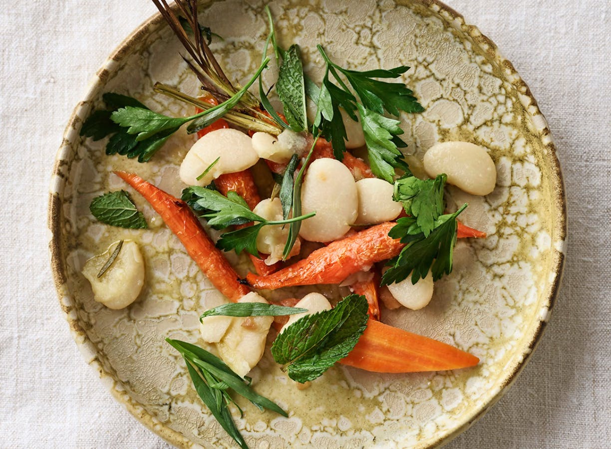 Salat med hvide bønner 