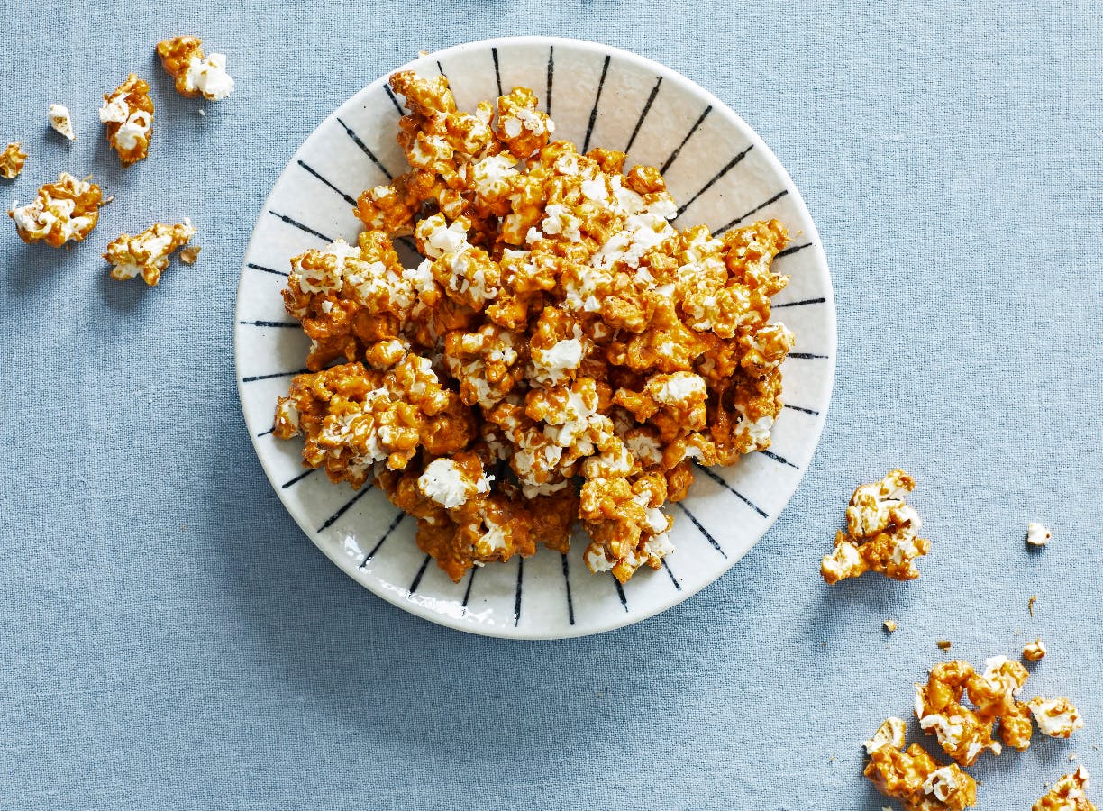 Hjemmelavede karamelpopcorn