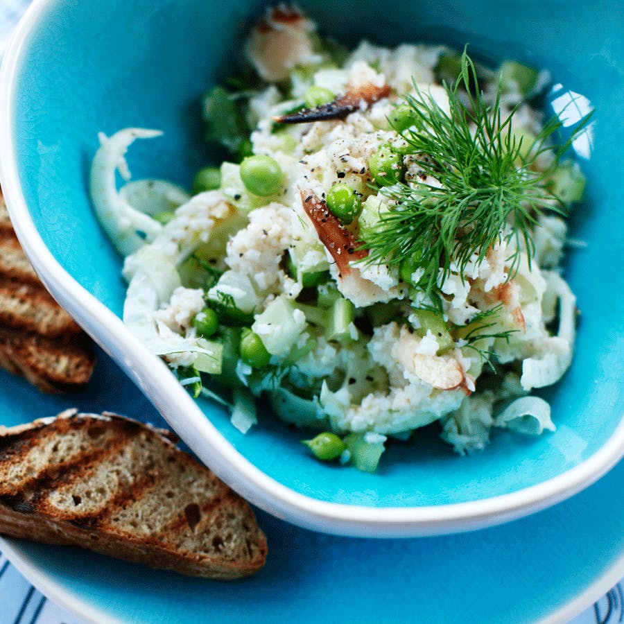 Krabbesalat med fennikel