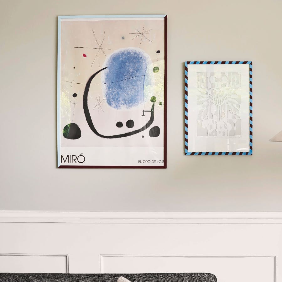 malede rammer med striber