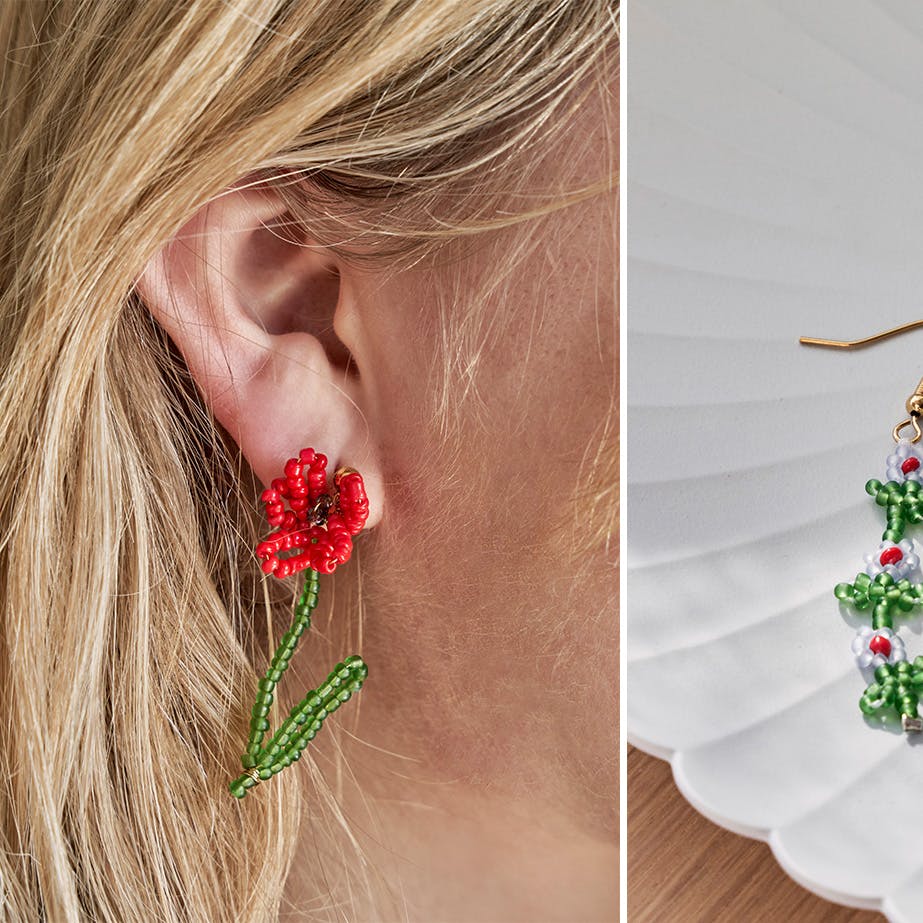 DIY: Sådan laver du dine egne perleøreringe