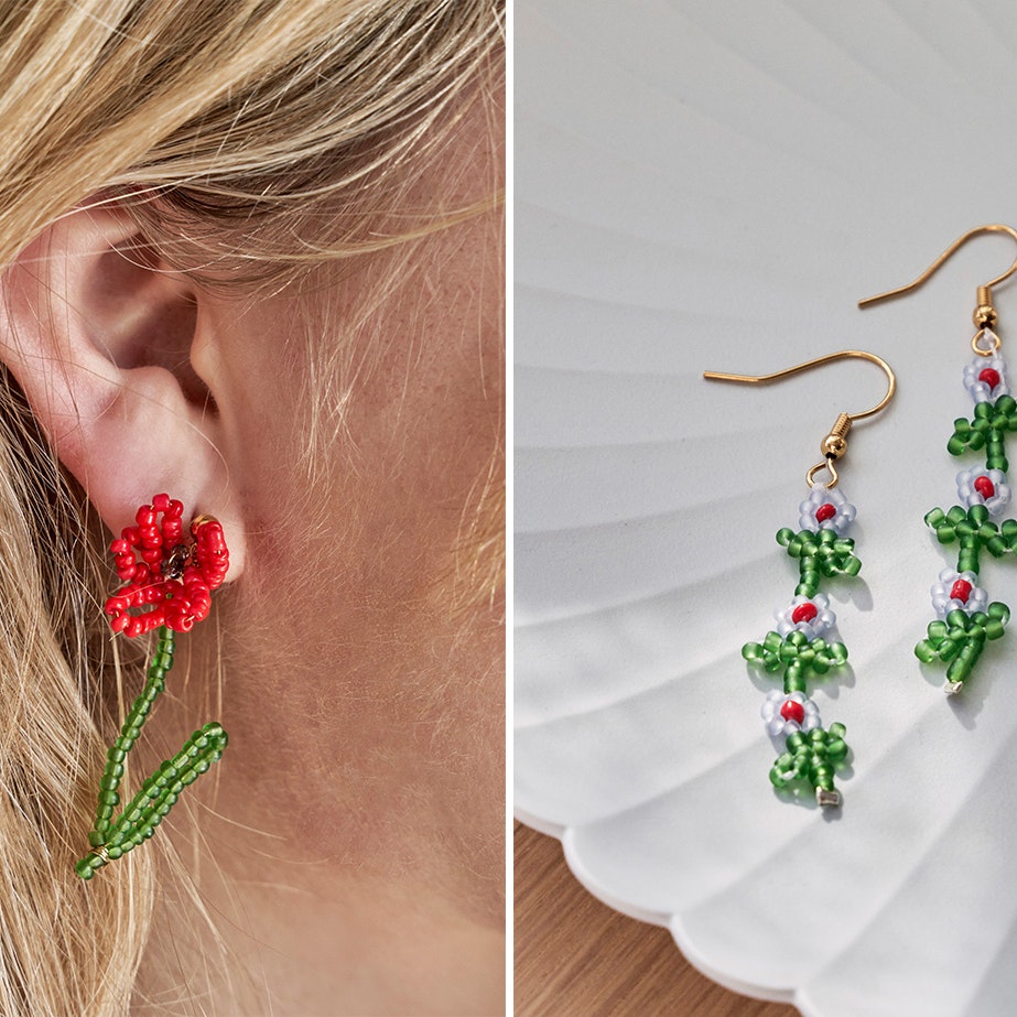 DIY: Sådan laver du dine egne perleøreringe