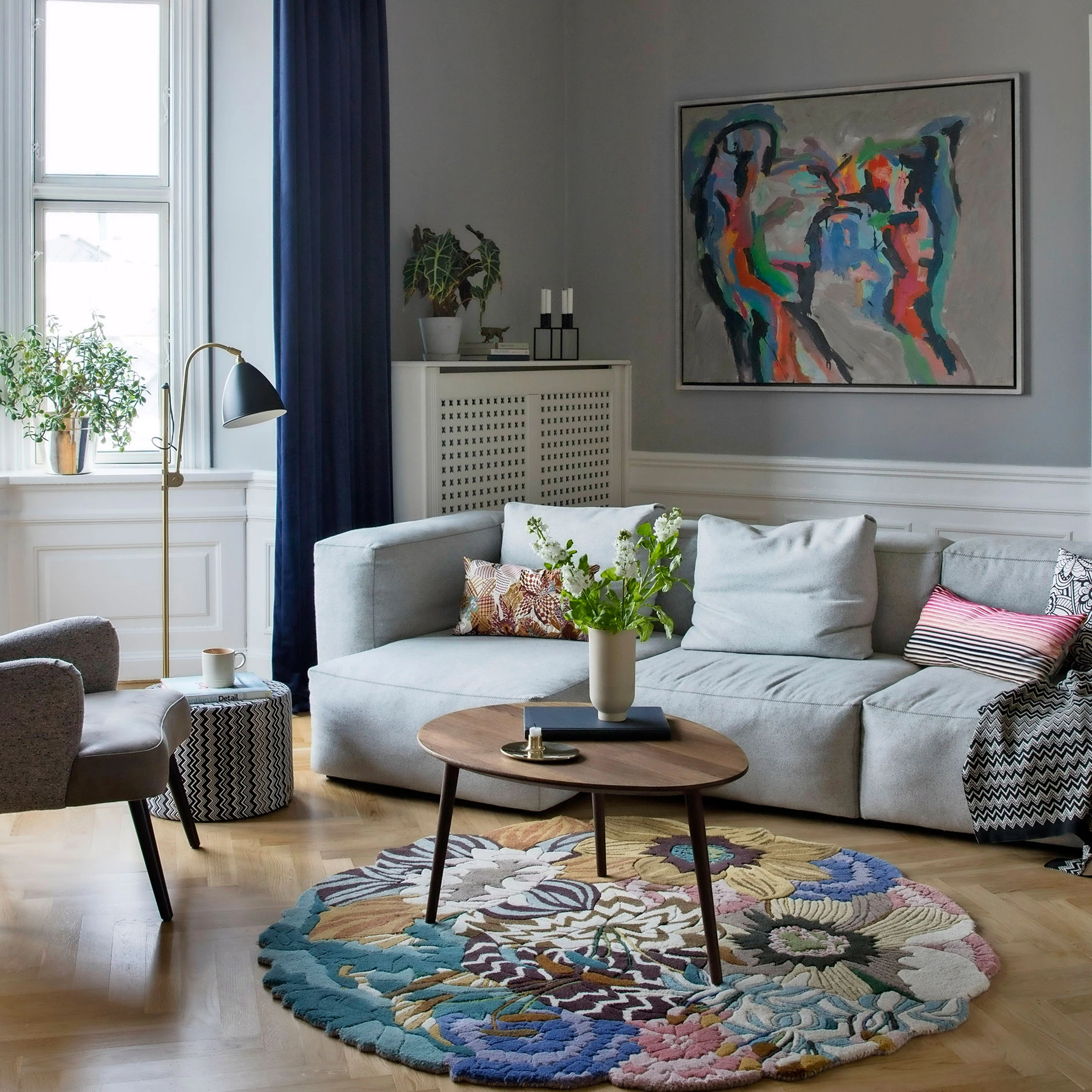 Boliggalleri: Blåt herskabshjem på Østerbro | ISABELLAS