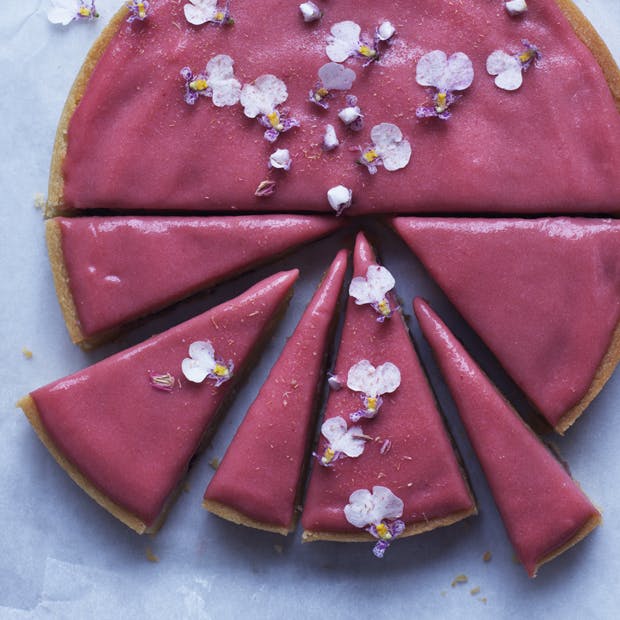 Opskrift på rabarbertærte