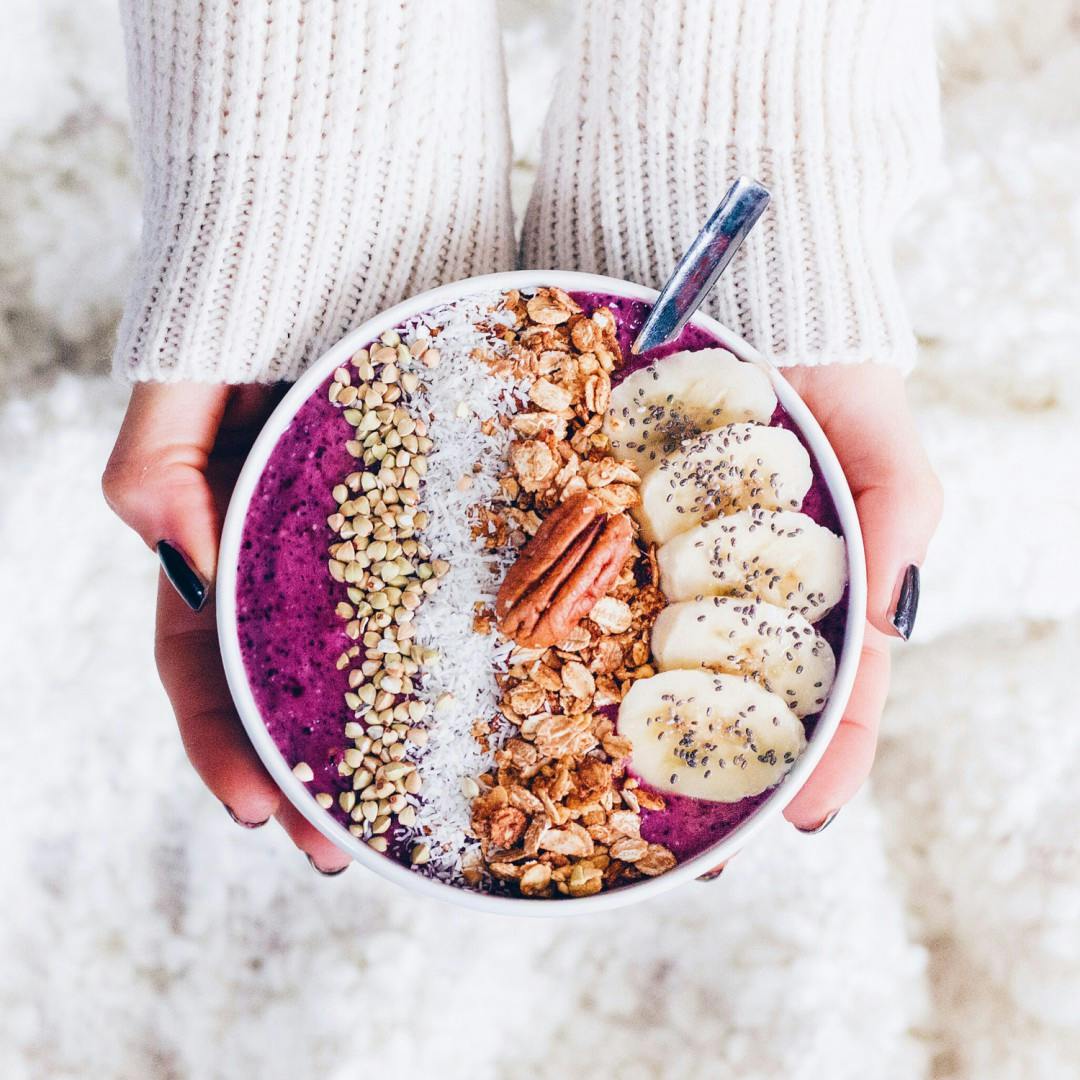 Smoothie bowl med banan