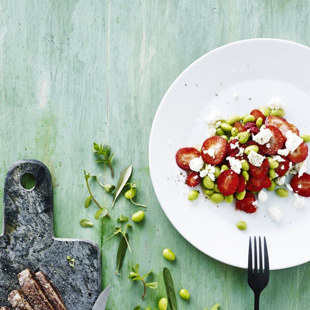 Sommersalat med jordbær