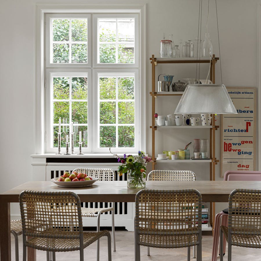 Spisestuen i den store villa