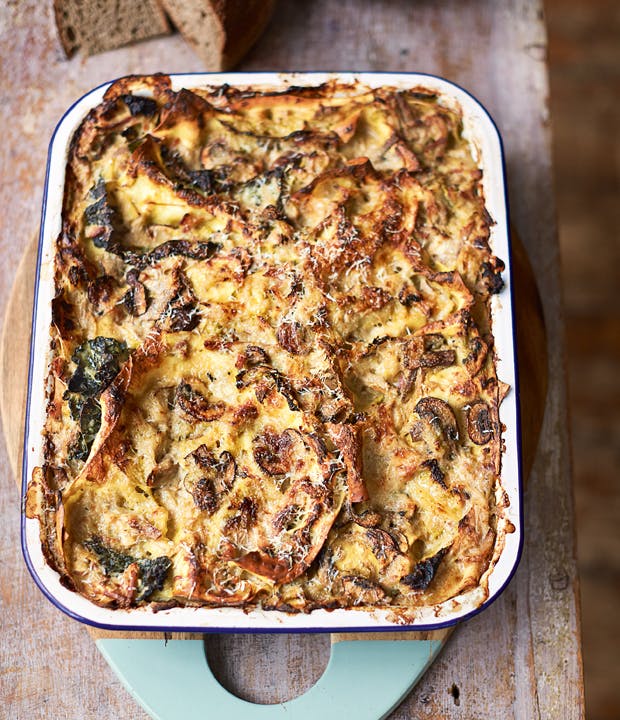 Jamie Olivers opskrift på sund lasagne