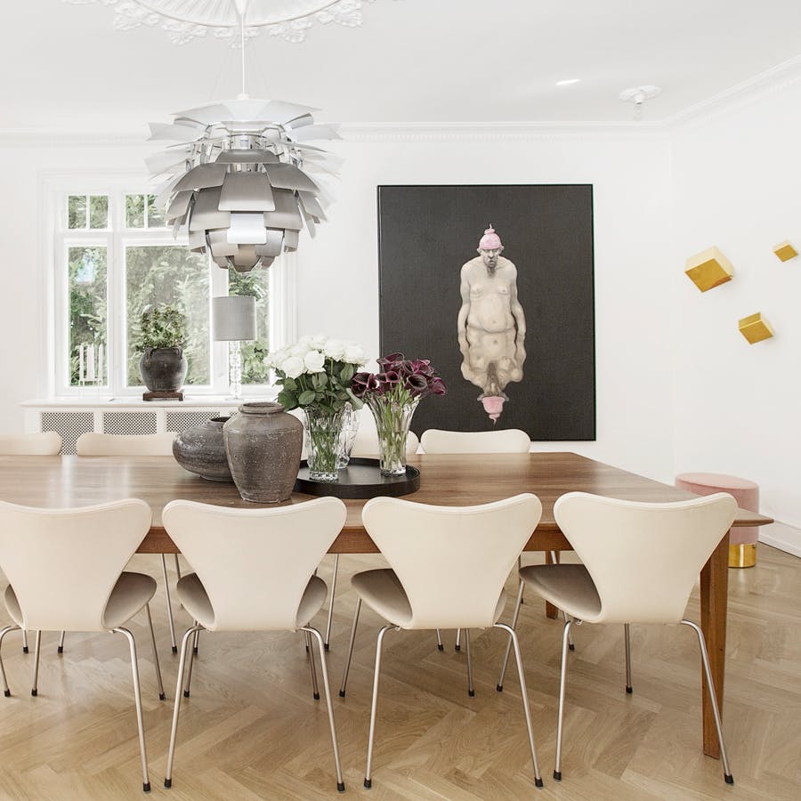 6 spisestuer med Syver-stolen