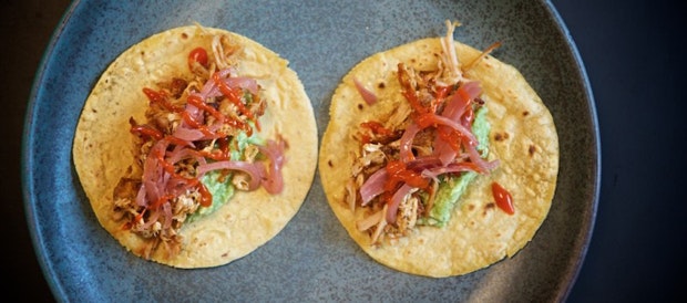 Tacos med braiseret gris